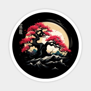 Traditional Japanese Bonsai Tree Magnet